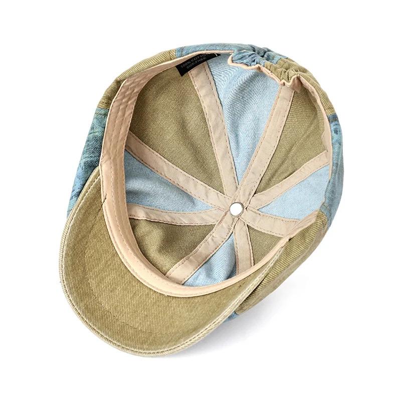 Retro Newsboy Caps Men British Painters Hats Spring Summer Cotton Octagonal Berets Herringbone Gatsby Flat Cap Hip Hop Berets Retro Newsboy Caps Men British Painters Hats Spring Summer Cotton Octagonal Berets Herringbone Gatsby Flat Cap Hip Hop Berets