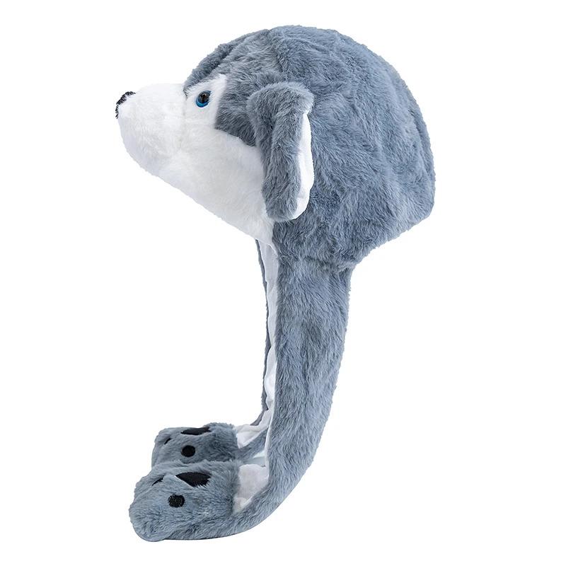 Hot Sale Unisex Funny Ear Hat Animal Style Couple Cute Ear Moving Up Cap Men Women Girls Rabbits Ears Plush Winter Lovely Hat ﻿