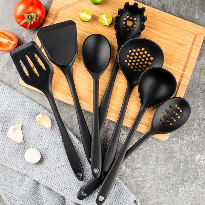 Kitchen Knife Set with Storage Holder, 25pcs/set Including Stainless Steel Knives & Scissors & Spatula & Tongs & Whisk & Cutting Board, Modern Home Kitchen Utensils Set, Kitchenware