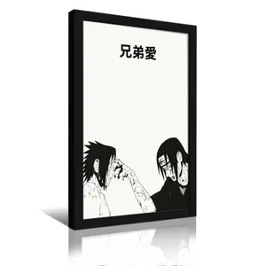 Itachi and Sasuke Uchiha Naruto Themed Wall Poster, Home Decor Wall Art for Anime Fans