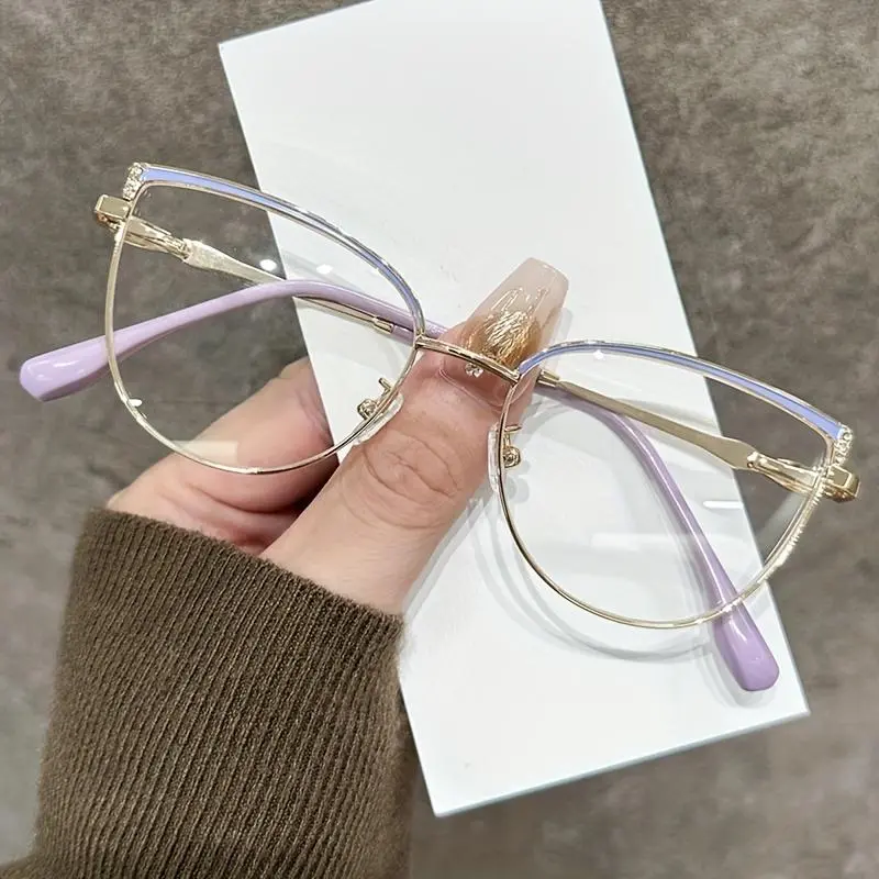 1 Pair of Anti Electronic Blue Light Decorative Glasses, Shaped Glasses, Fashionable Large Frame Flat Glasses, Elegant Accessories, Frame Design Suitable for Various Face Shapes
