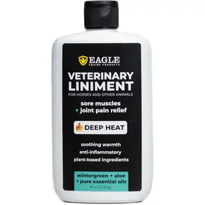 Veterinary Liniment Gel for Horses | Sore Muscle Rub | Soothing Warmth, Made with Plant-Based Ingredients | New & Improved Formula