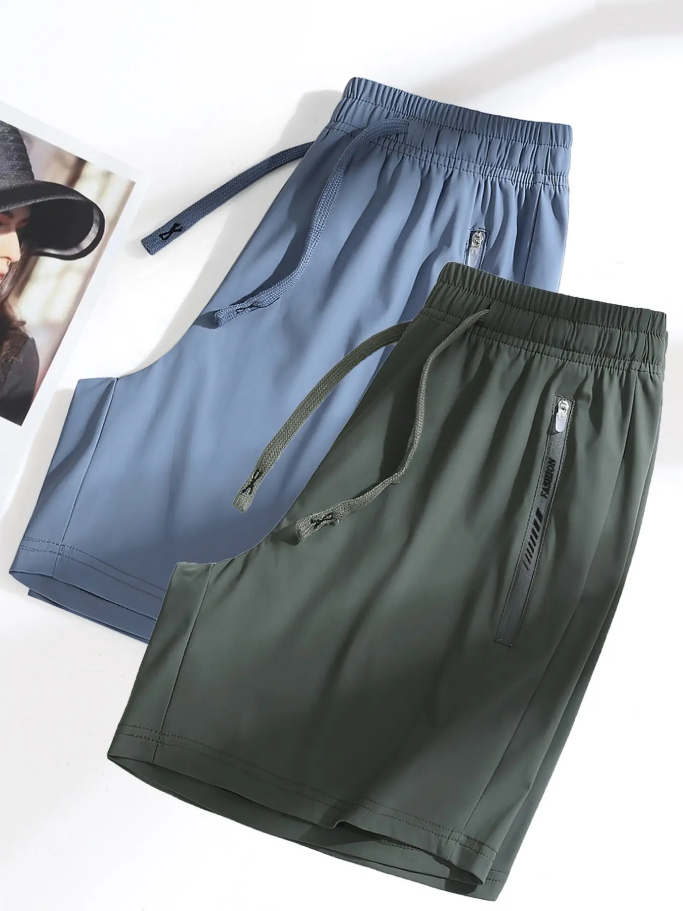 2-Pack Summer Plus Size Shorts, Women's Casual Sporty Shorts, Fashionable Loose-Fit Athletic Capris, Breathable Outdoor Leisure Pants