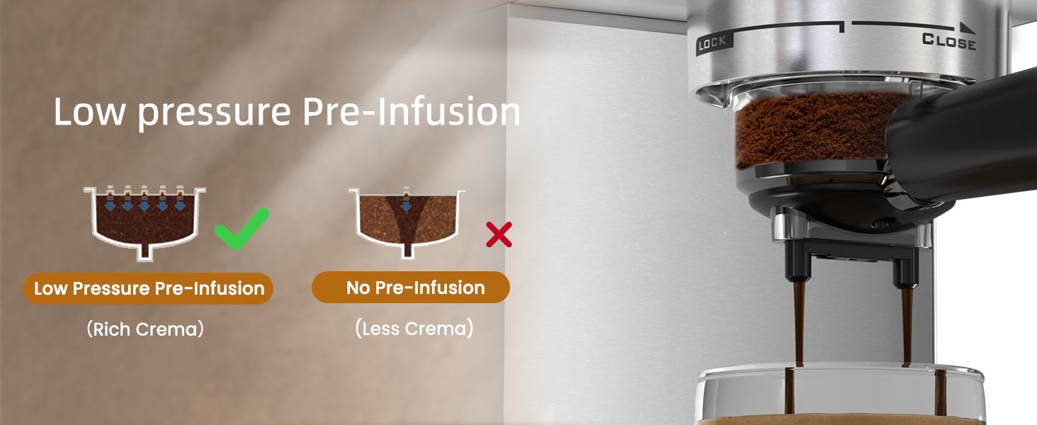 Kismile Espresso Machine 20 Bar, 3-Second Heat for Rapid Cold Brew, Built-in Steam Wand for Lattes, Touch Screen, 40oz Tank, Gift for Coffee Lovers