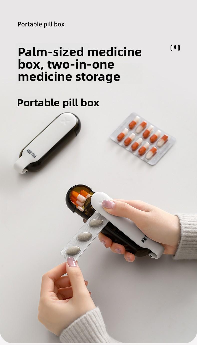 FaSoLa pill box is a portable medicine dispensing box, a mini pill compartment box for carrying with you, and a light-proof pill storage box