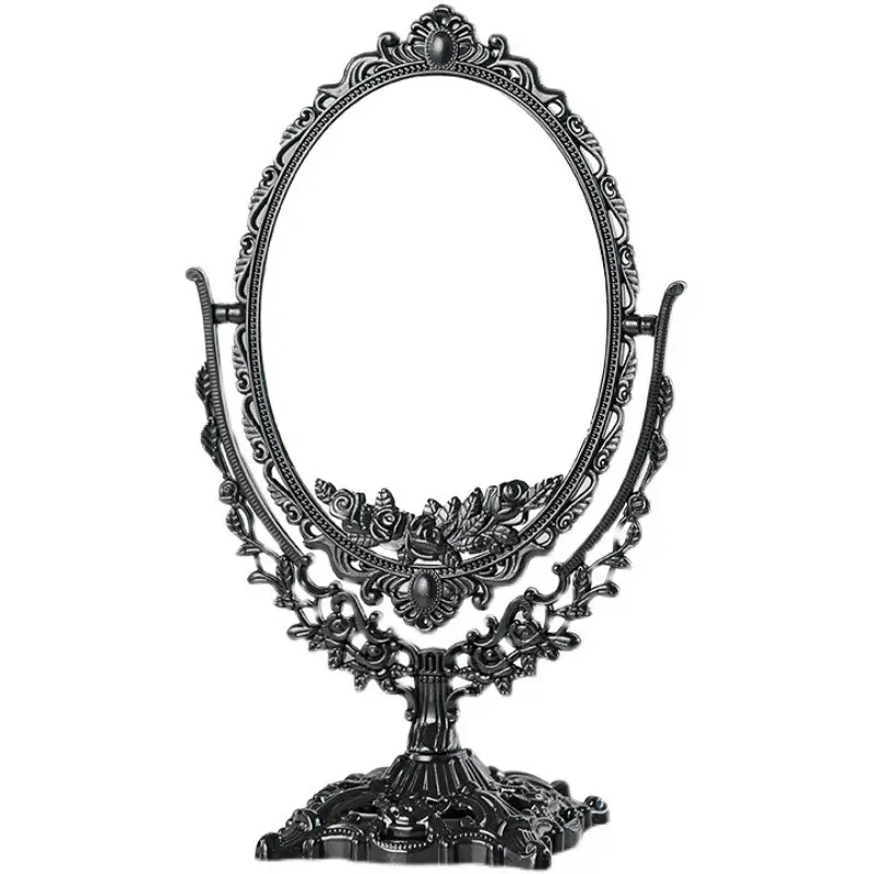Vintage Makeup Mirror Dual-Sided 360-Degree Rotating, Professional Eye Makeup Tool, Ideal for Lash Styling, Daily Beauty Care, Mother's Day Gift