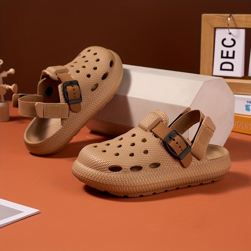 Kids Summer Sandals Soft Soled Non Slip Durable Home Outdoor Casual Half Drag Design Heel Boys Beach Footwear