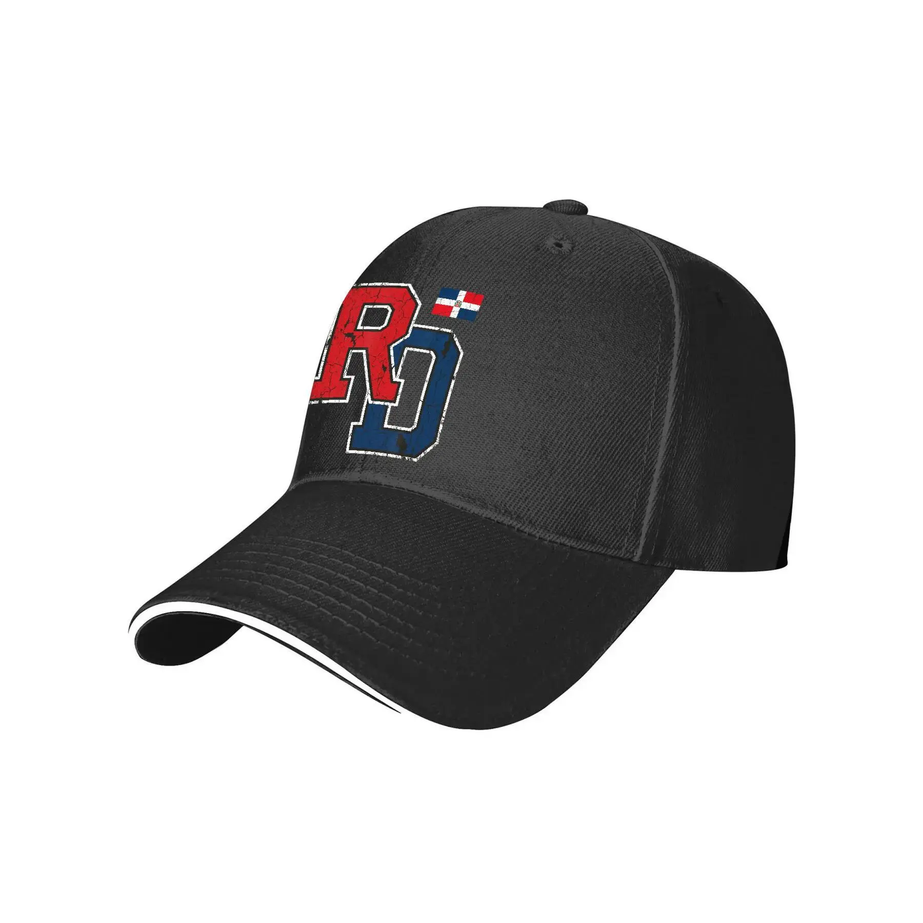 RD Dominican Republic Varsity Flag Travel Souvenir Novelty Aesthetic Graphic Baseball Cap Hats Fashion Baseball Cap Funny Hats