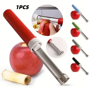 Stainless Steel Apple Corer and Peeler - A dual-function fruit tool perfect for coring and peeling fruits, ideal as a kitchen gift for Thanksgiving, Christmas, or Halloween