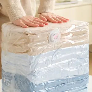 Vacuum Compression Storage Bag Set (2/4 Pack), Travel Clothes and Bedding Organizer