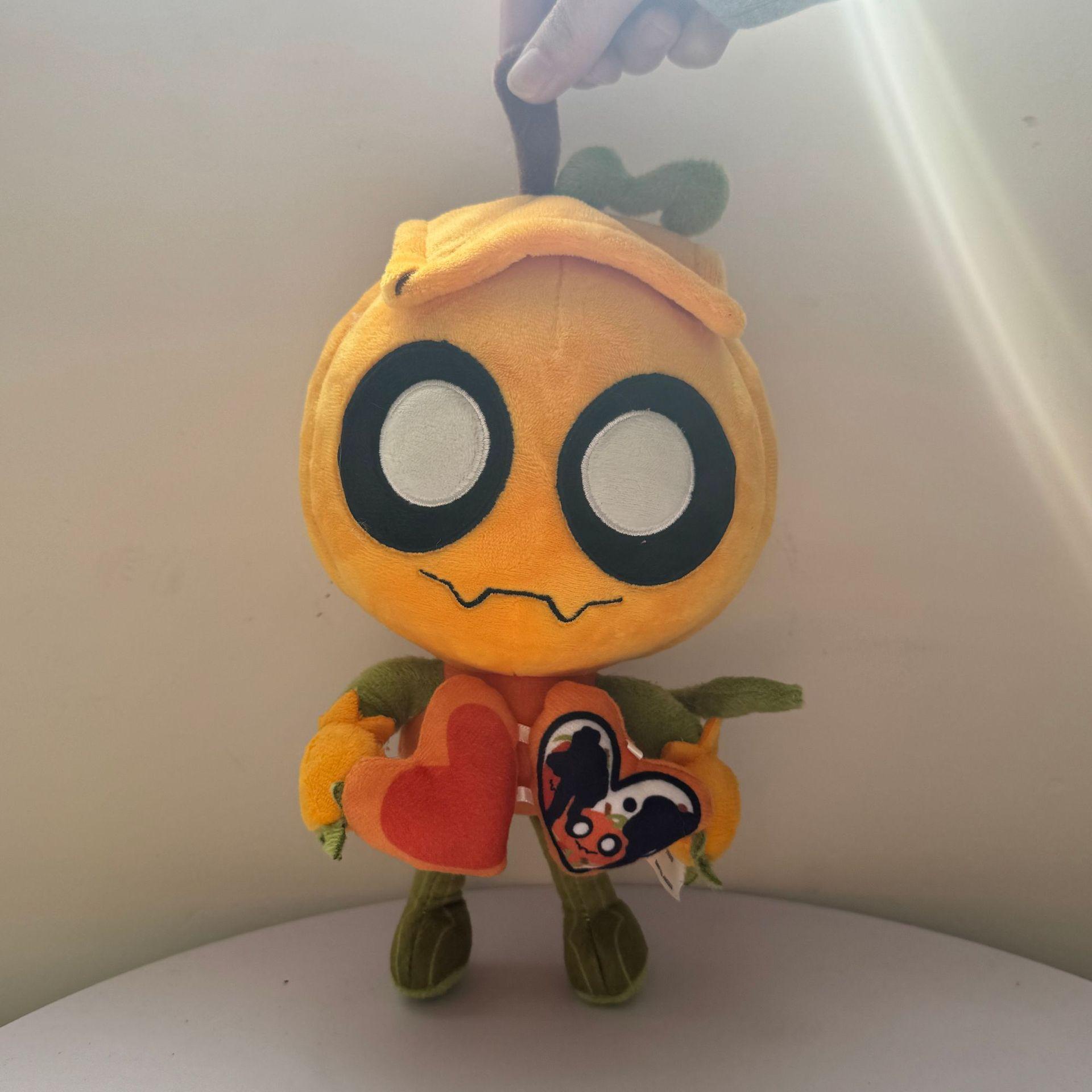 Cute Dandy’s World Gourdy Plush Toys XMAS Game Pumpkin Stuffed Doll Birthday Holiday Gifts Toys for Room Decoration