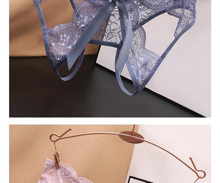 Sexy Women's Seamless Transparent Lace Low Waist Plus Size Crotchless Hollow Out Easy Wear Triangle Panties Womenswear Bridal