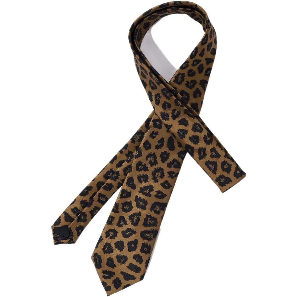 Ties for Men Classic Cheetah-Print Necktie Business Costume Party |   Leopard Print Tie for Men Women, Vintage Skinny Animal Print Necktie for Costume Party, Novelty Leopard Tie