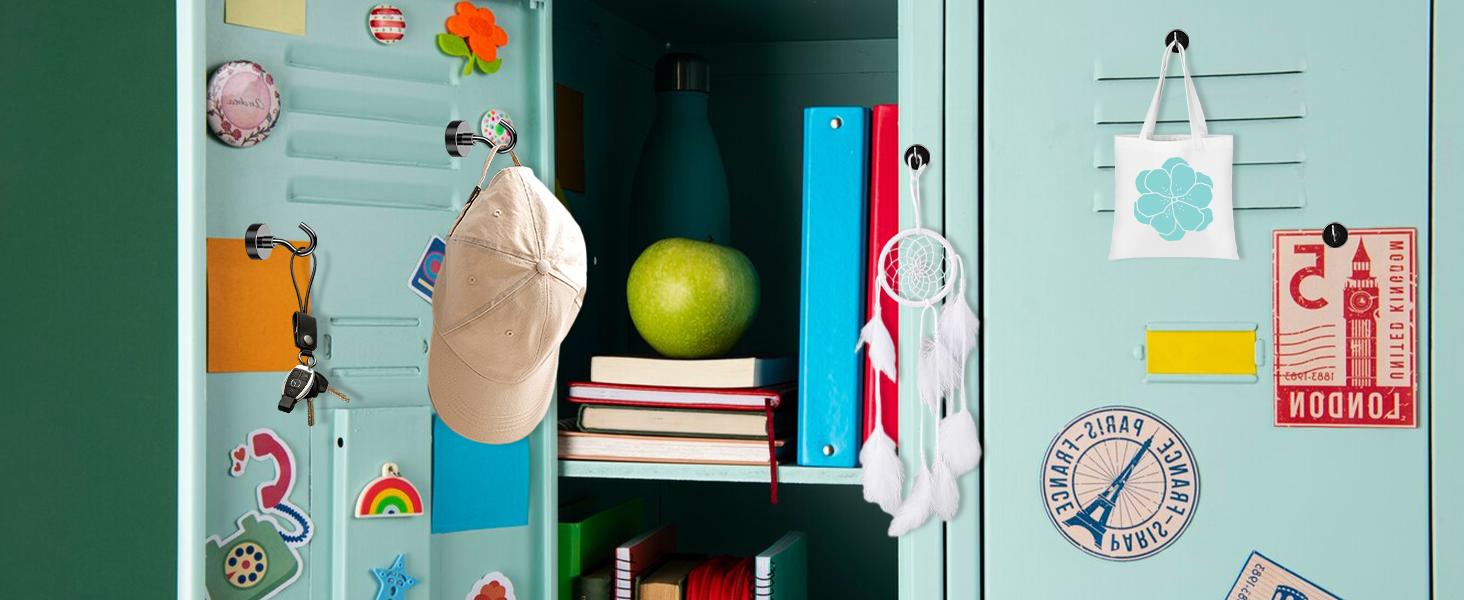 Magnetic Hooks12 Pack 30lbs+ Magnet Hook 2026 Cruise Cabin Ship Essentials Heavy Duty Strong Magnets Refrigerator Fridge Hanging for Classroom Beach Vacation Kitchen Grills (Black)