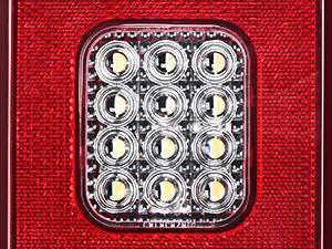 Nilight Rectangle Red LED Triple Tail Lights