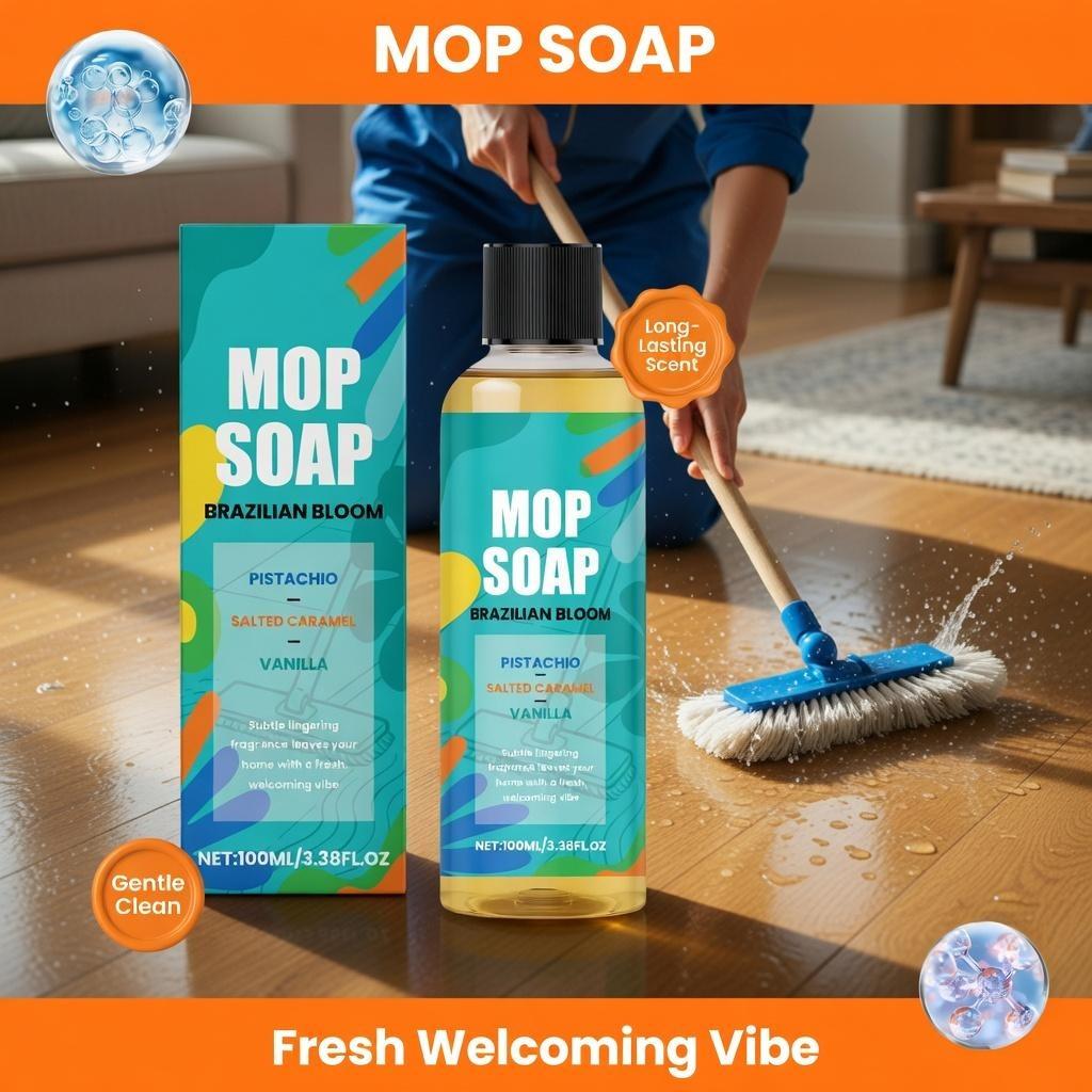 Scented Mop Cleaner Floor Solution - Multi-Surface Stain Remover, Long Lasting Fresh Aromatherapy Fragrance, Safe for All Floor Types