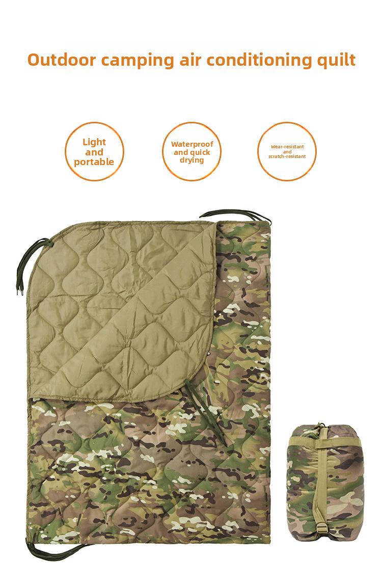 Military Gear Blanket Poncho Liners Woobie Emergency Blanket - Military Surplus Cold Weather Camping and Hunting Woobie Blanket