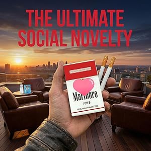 5-in-1 Set Funny Cigarette Bubble Maker Toy, Portable Mini Bubble Blower Wand for Bar Club Nightlife, Unique Prank Gag Gift for Boyfriend, Relaxing Sensory Fidget Toy for Anxiety, Novelty Party Supplies