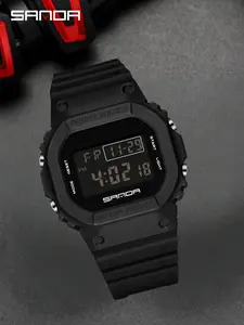 Men's Fashion Digital Watch, Casual Sporty Watch with Luminous Dial & Alarm Mode, Waterproof Outdoor Watch for Men with Box, Water Resistant Wristwatch, Fashion Wristwatches