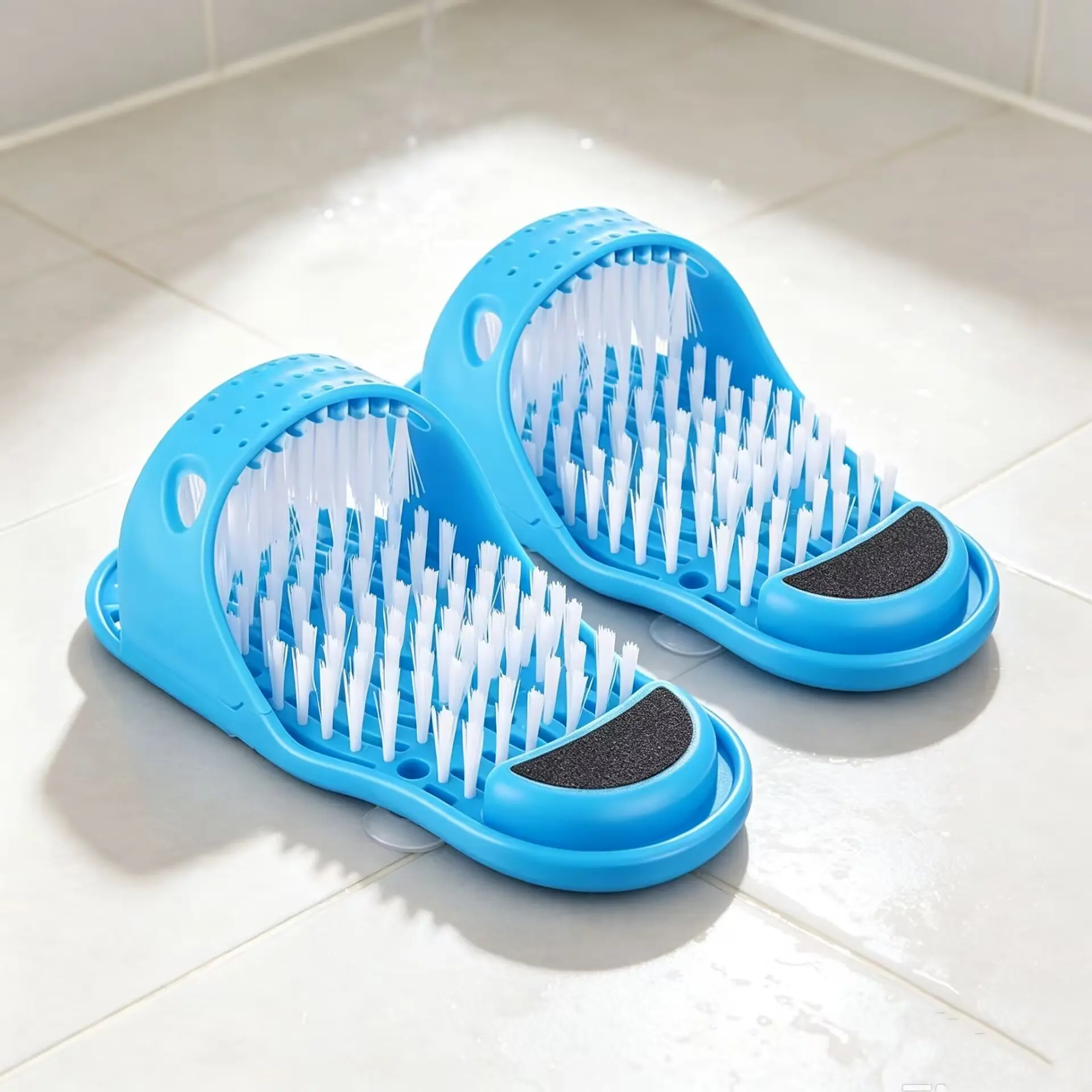 Foot Brush Hand Massage Tool, Foot Cleaning Brush, Shower Therapy Massager, Exfoliating Foot Cleaner, Pair of Foot Brushes