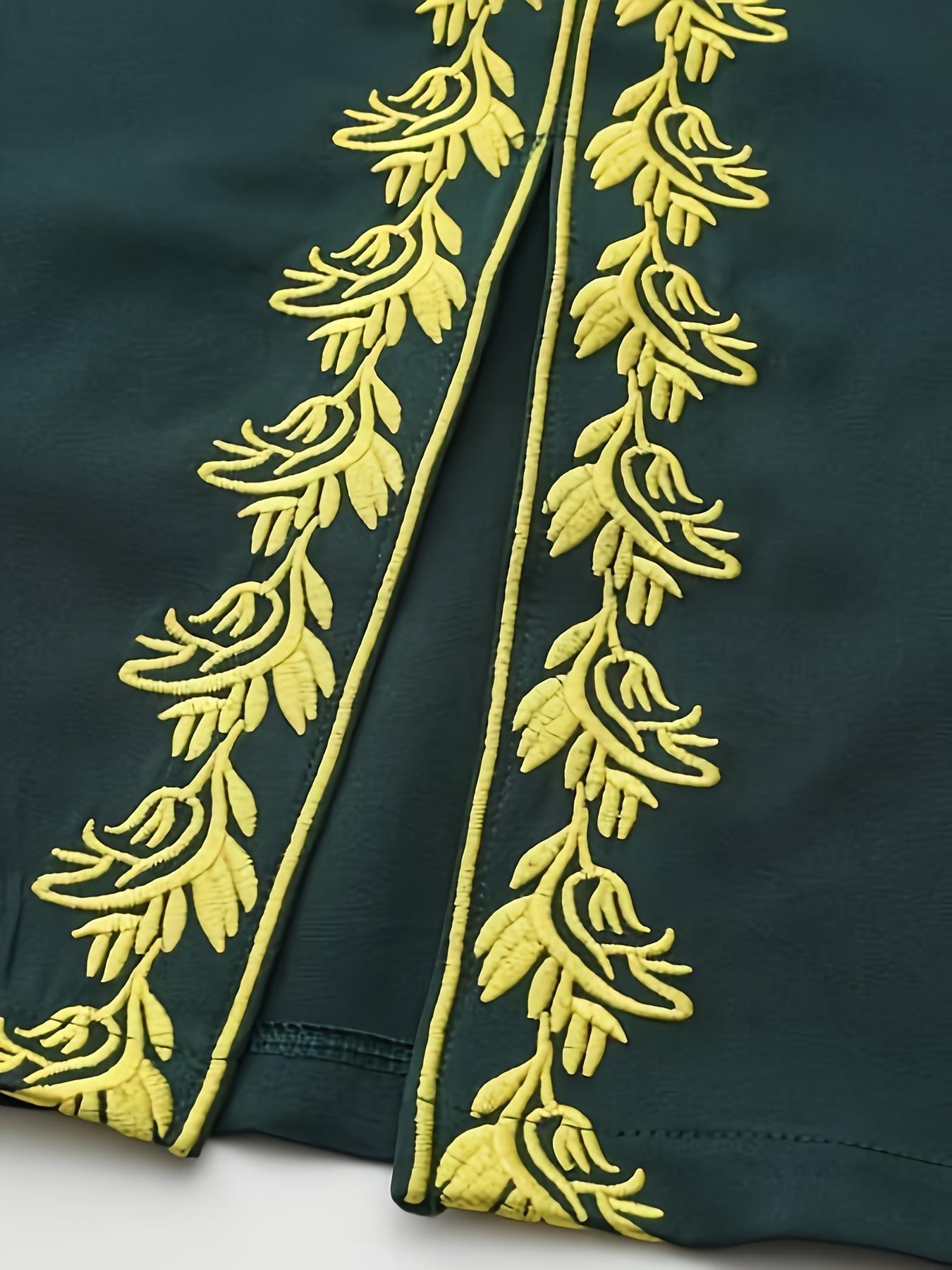 Men's Traditional Clothing Men's Set Two-Piece Set Long Sleeve Embroidery Luxury Set Men's Casual Holiday Clothing