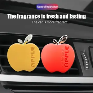 Mini Apple Car Air Vent Diffuser, Durable Plastic Shell with Fragrance Beads, Luxury Car Interior Scent Long-Lasting Dispenser, Car Fragrance Set