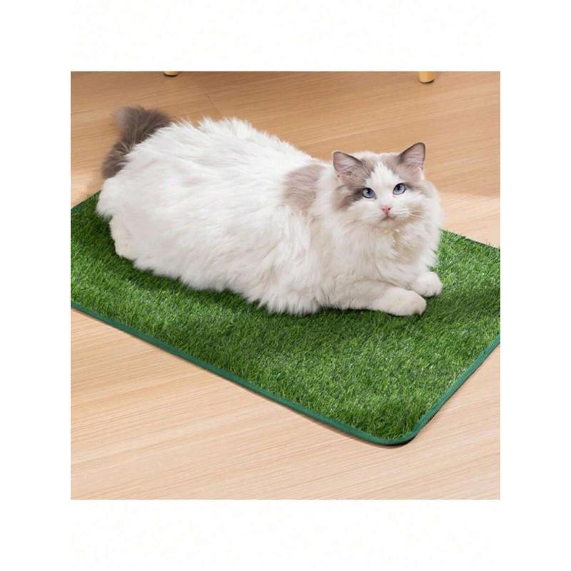Artificial Grass Dog Potty Pad, Outdoor Pet Toilet, Easy To Clean, Odor-Proof, Indoor/Outdoor Pet Training, Random Green Artificial Grass Panels