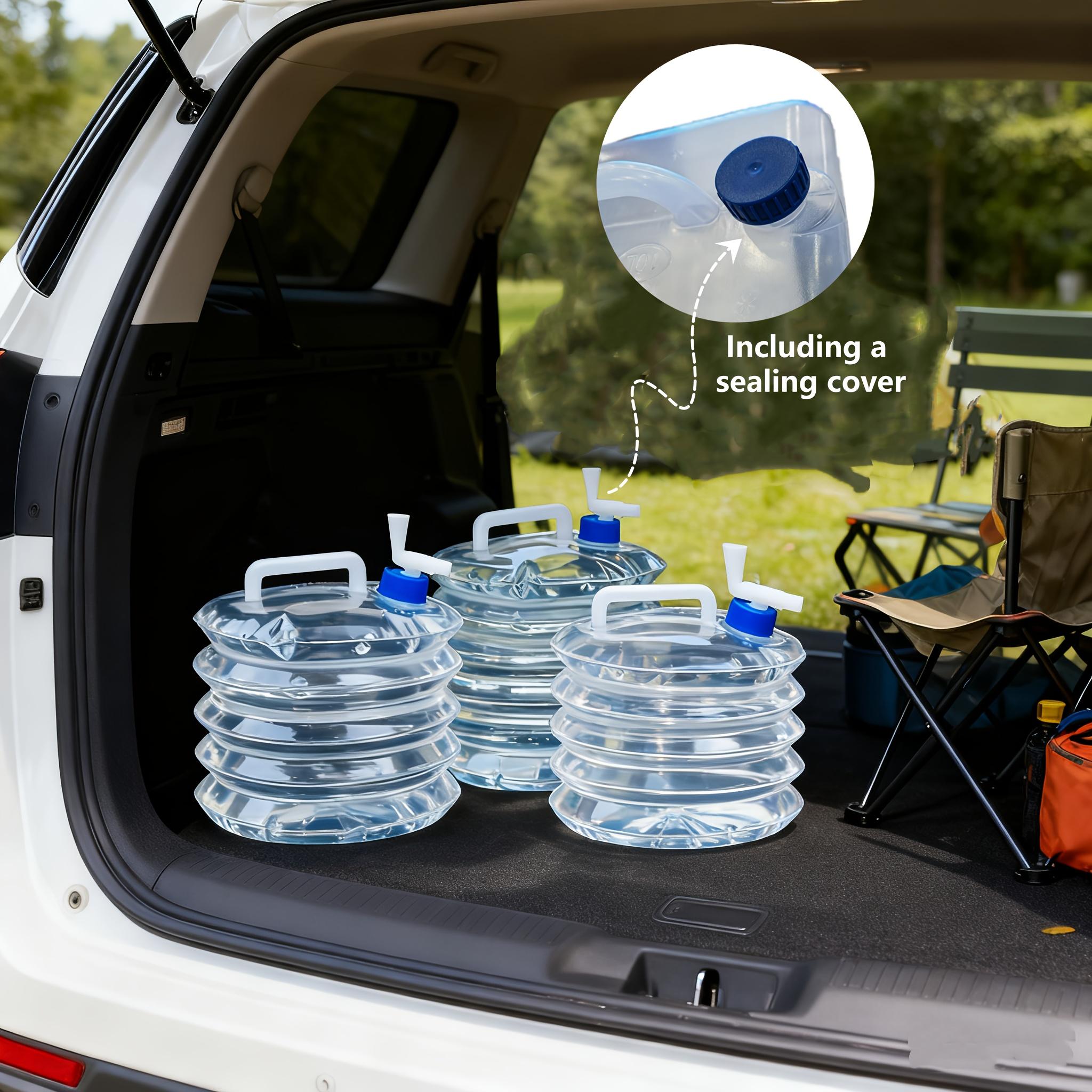 Large Capacity Foldable Storage Container- Portable and Foldable, Multi Size Design for Easy Dumping - Ideal for Camping, Hiking, and Outdoor Water Use - Safe Screw Cap Design, Portable Camping Shower, Collapsible Water Container