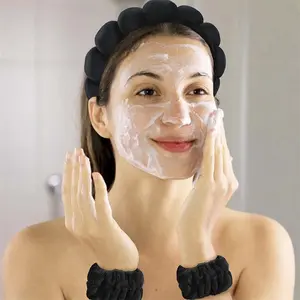 Women's High-End Towel Cloth Headband Set, Sponge Hair Band for Makeup & Washing Face, Stylish Women's Accessory