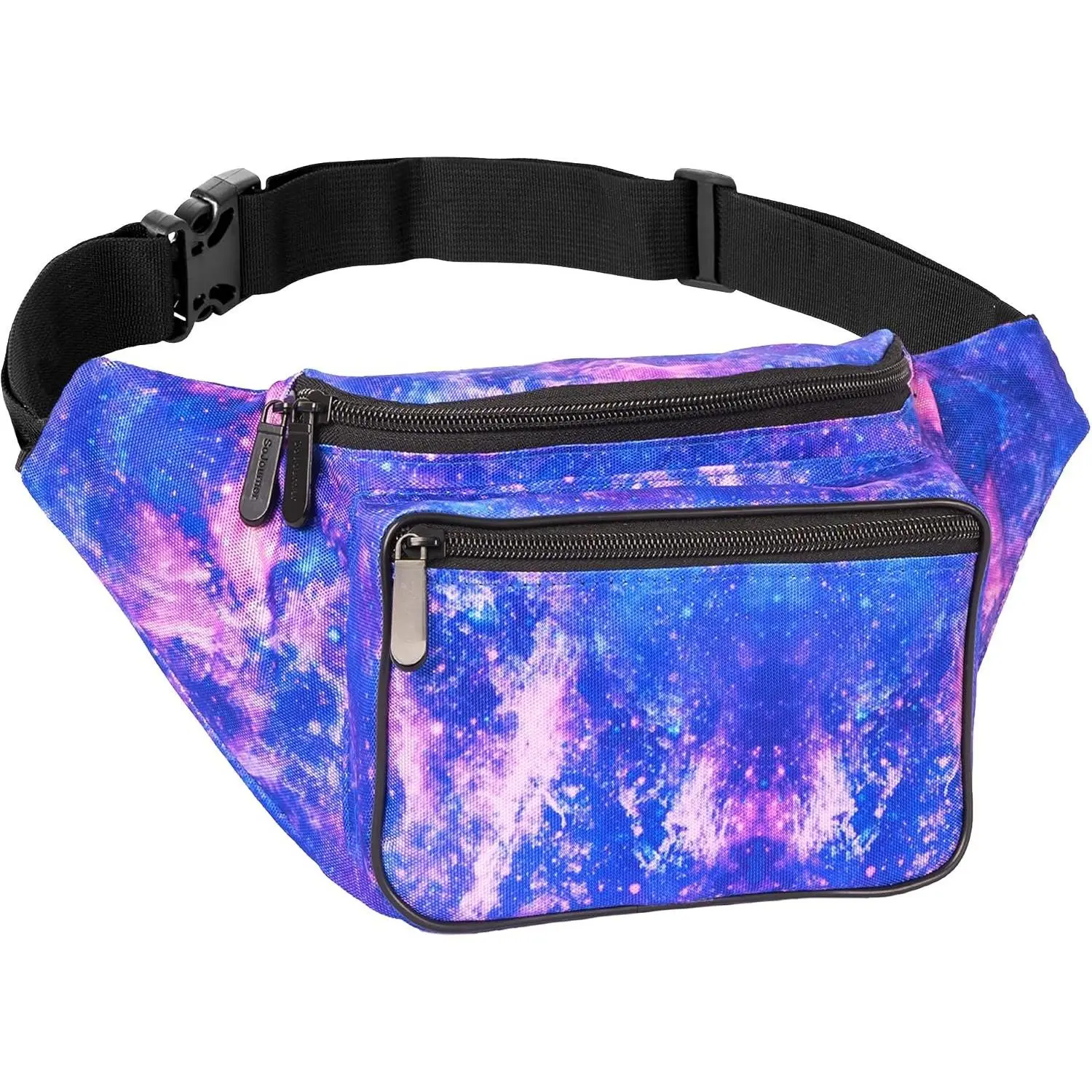 Holographic Fanny Pack, Galaxy Outer Space | Reflective crossbody  bag for festivals, concerts, travel and hiking. Adjustable belt with secure zip pockets.