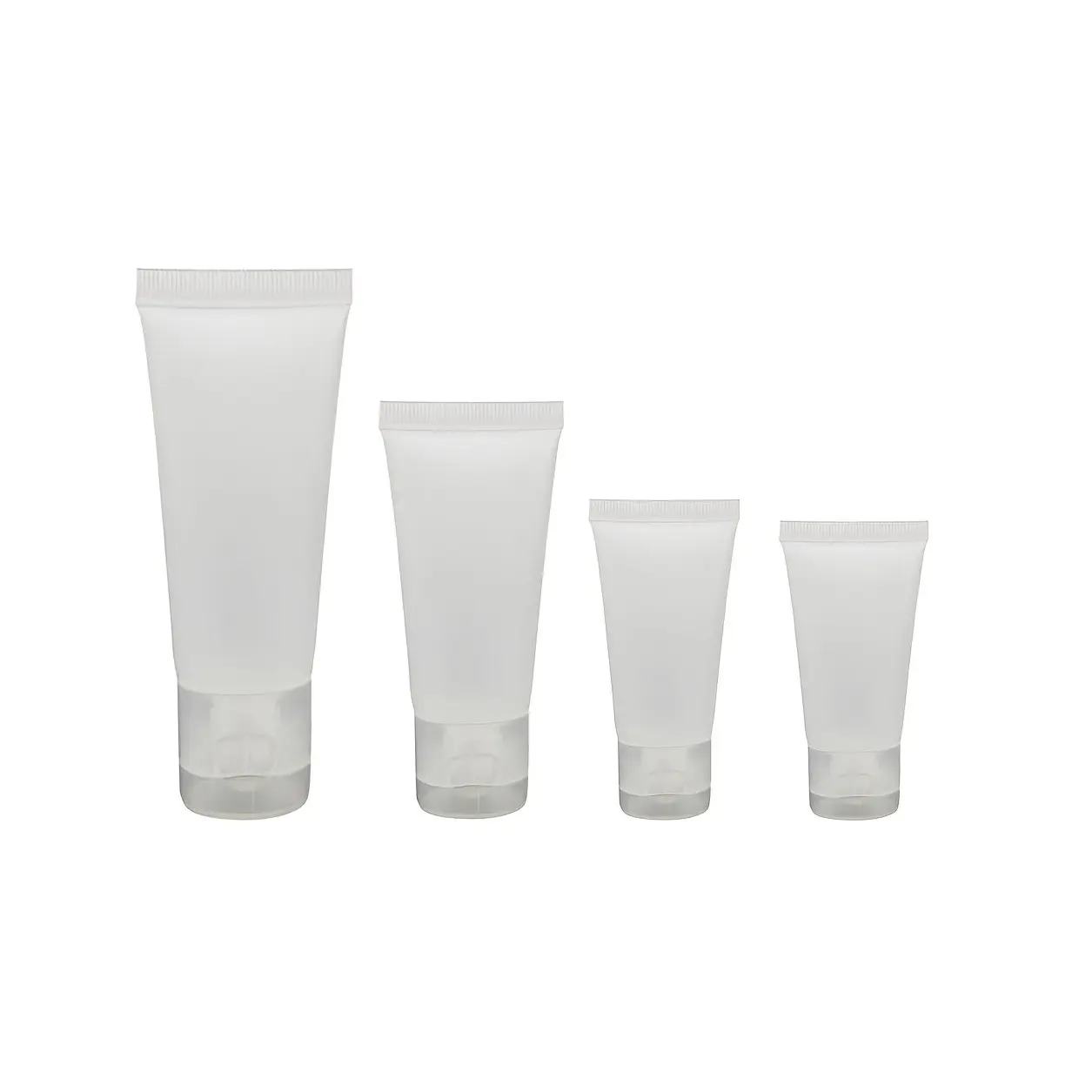 4 Pack Empty Shower Gel Bottles, Reusable Plastic Containers for Bath Products, Ideal for Refilling & Storage, Durable & Lightweight Design