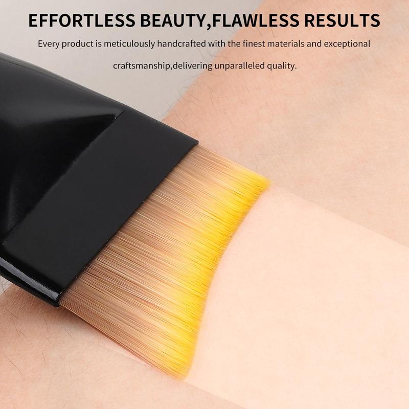 MAANGE 1pc Professional Crescent Shape Foundation Brush/Face Mask Brush, Versatile Makeup Tool for Flawless Application, Ideal for Creams and Liquids, Makeup Accessories Gifts for Friends