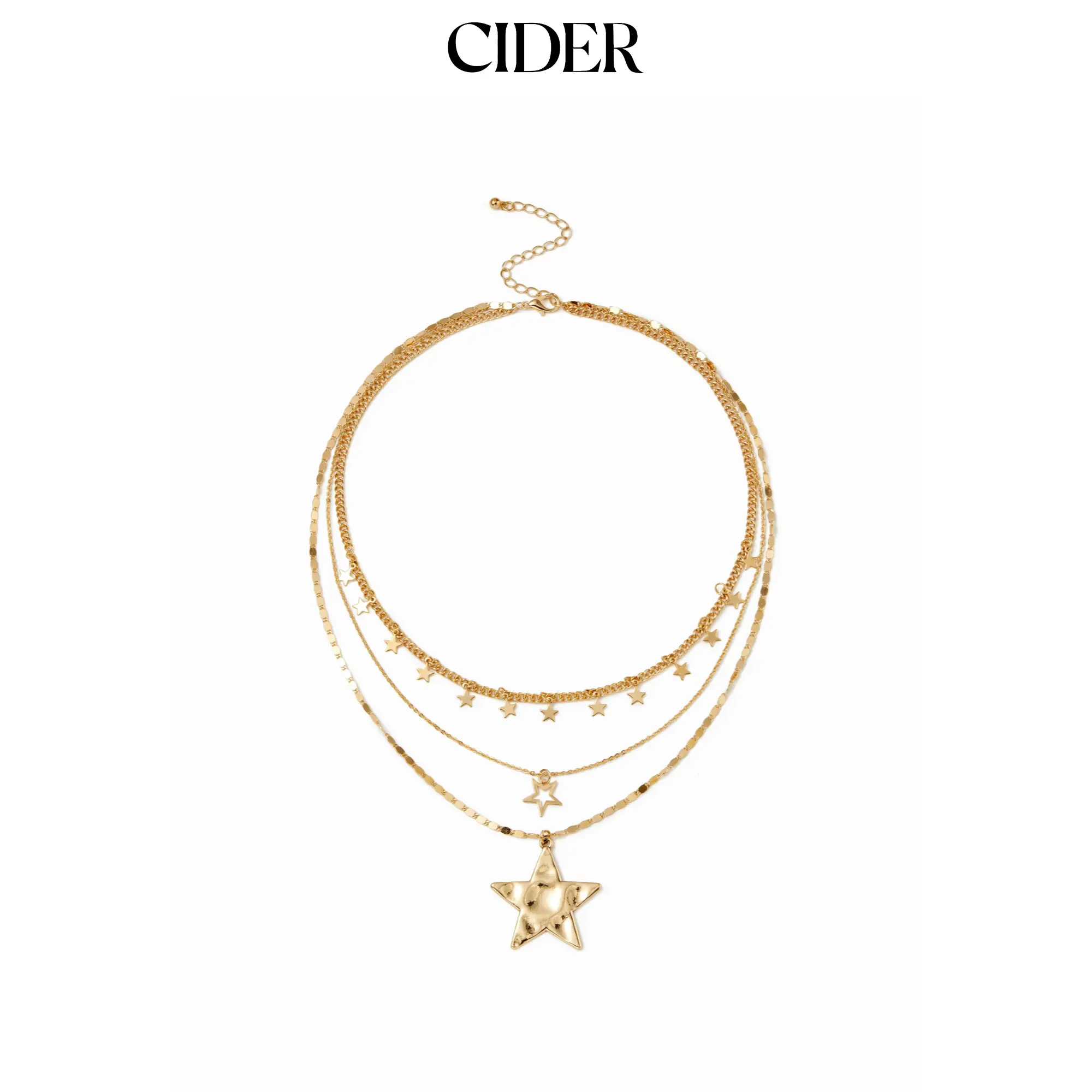 Cider STAR LAYERED NECKLACE