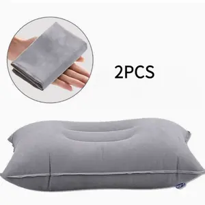 2pcs Inflatable Travel Pillows, Portable Ultra-Light Air Camping Pillow, with Neck And Lumbar Support, Washable Air Pillow, Suitable for Airplane, Car, Office Nap, Hiking, Backpacking, Multifunctional Travel Pillow, Suitable for Various Occasions