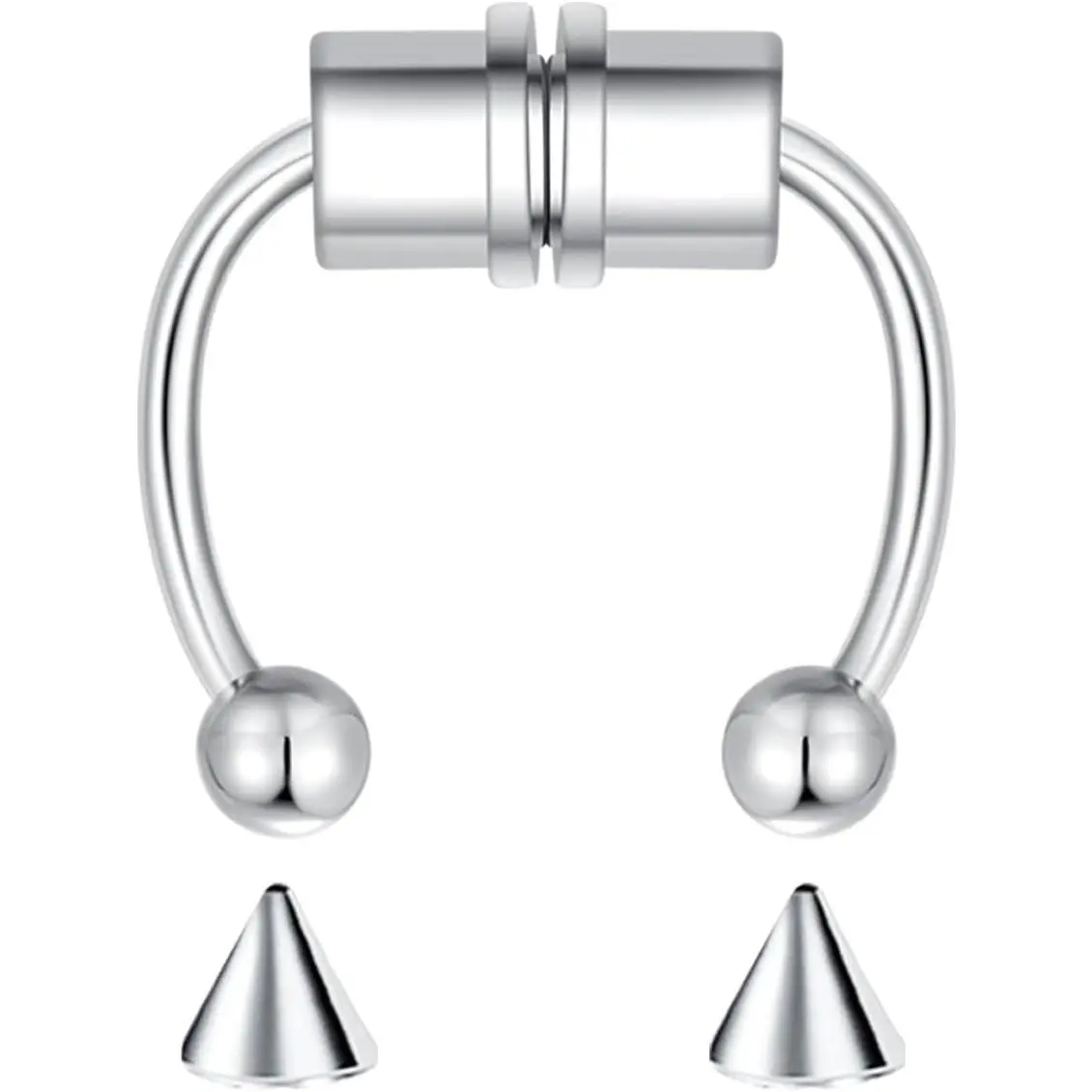 5-18 Pcs Nose Rings Hoops  Nose Ring  Septum  Lip Rings  Septum   Nose   Nose Hoop Double Hoop Nose Ring  Double Nose Ring Nose Cuffs Faux Nose Rings Clip  Cartilage Hoop Earring