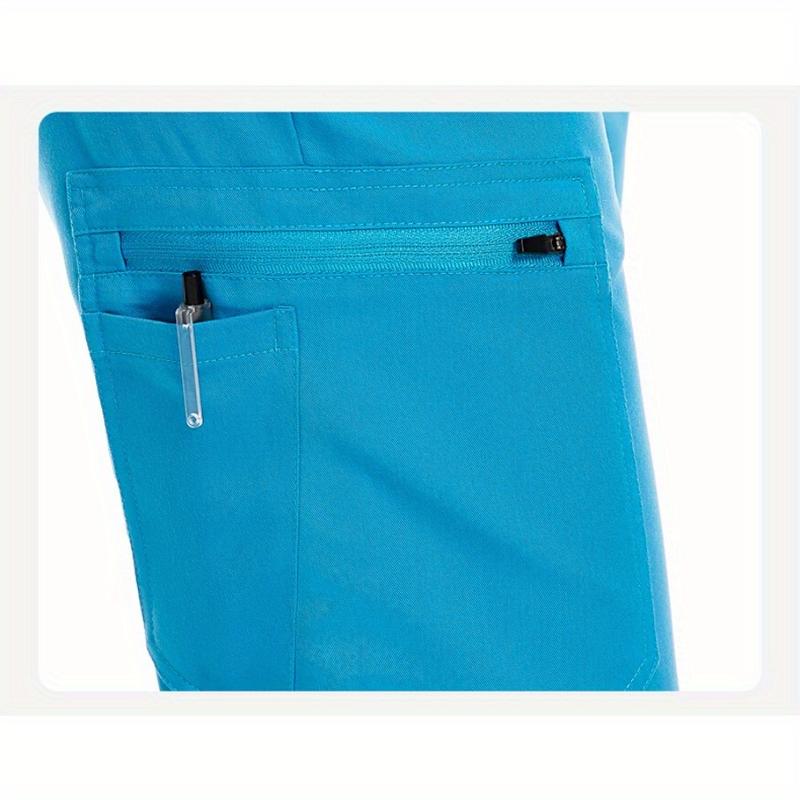 Elastic Clinic Beauty Salon Nurse Uniforms Large Size Men and Women Same Solid Color Work Clothes High Quality