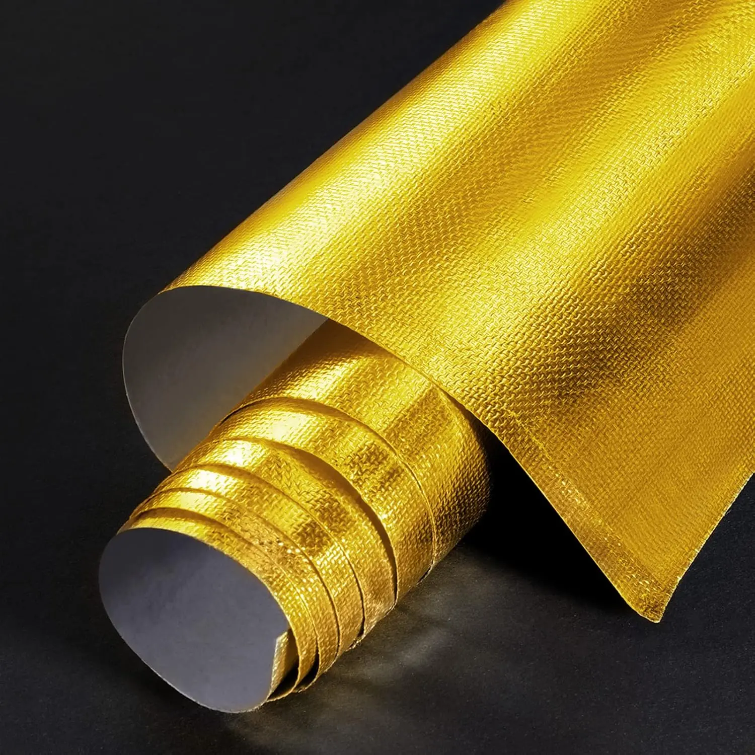 Heat Reflective Sheet Adhesive Backed Aluminized Fiberglass Heat Shield Tape Protection Barrier Heat Shield Resistant Material for Hose and Auto Use Heat Insulation Sheet(, 12 x 24 Inch)