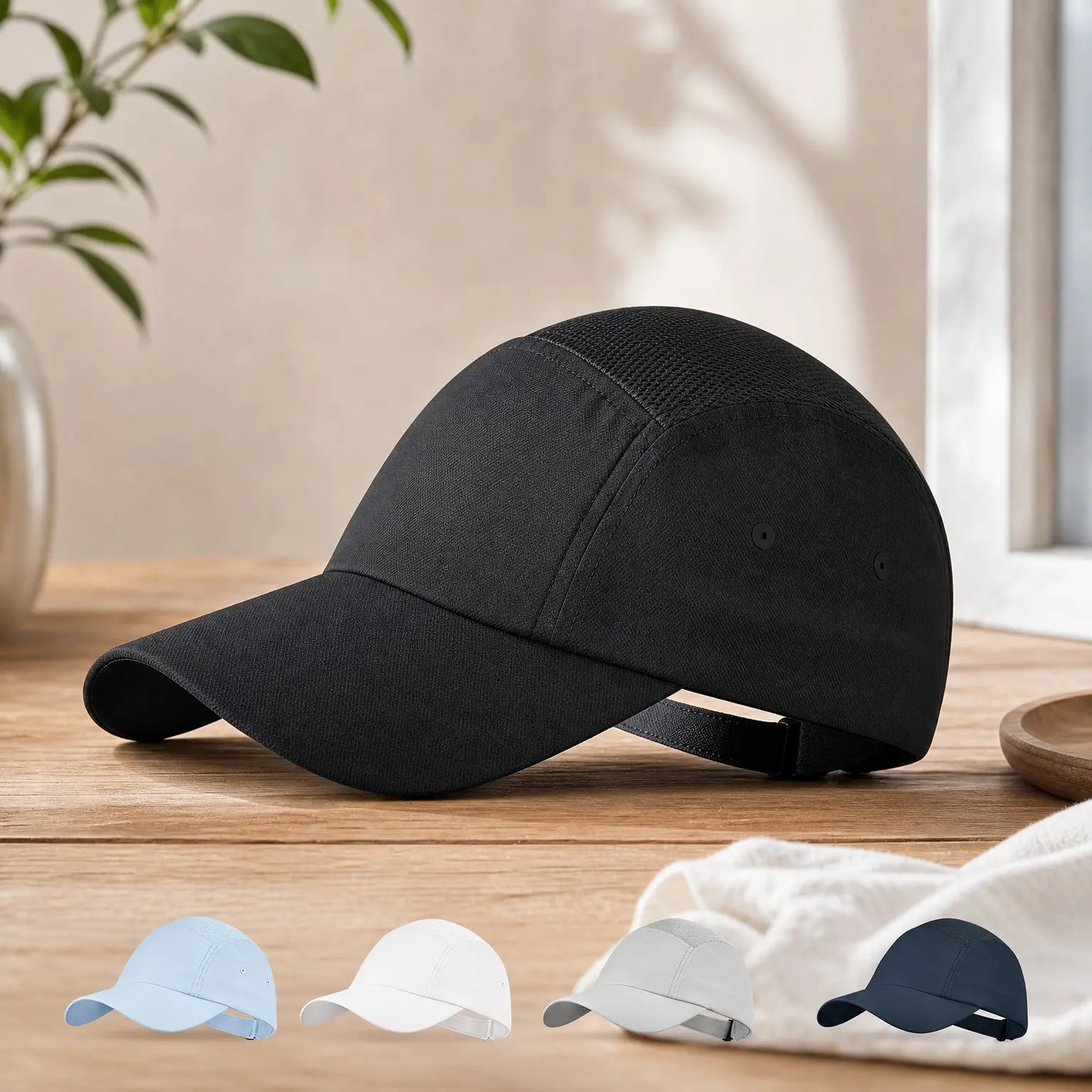 Unstructured Baseball Cap for Women Men Lightweight Running Hat | Adjustable, Packable, UPF50+, Waterproof Breathable Mesh Shell, Built-in Quick-Dry Sweatband for Sports, Golf, Tennis, Daily(Gift)