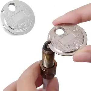 Spark Plug Measuring Tool, Zinc Alloy Measuring Wire Spark Plug Gap Gauge Tool Scaled from 0.020" to 0.100", Portable Spark Plug Adjustment Tool, Gap Measuring Tool  Accessories (1PCS)