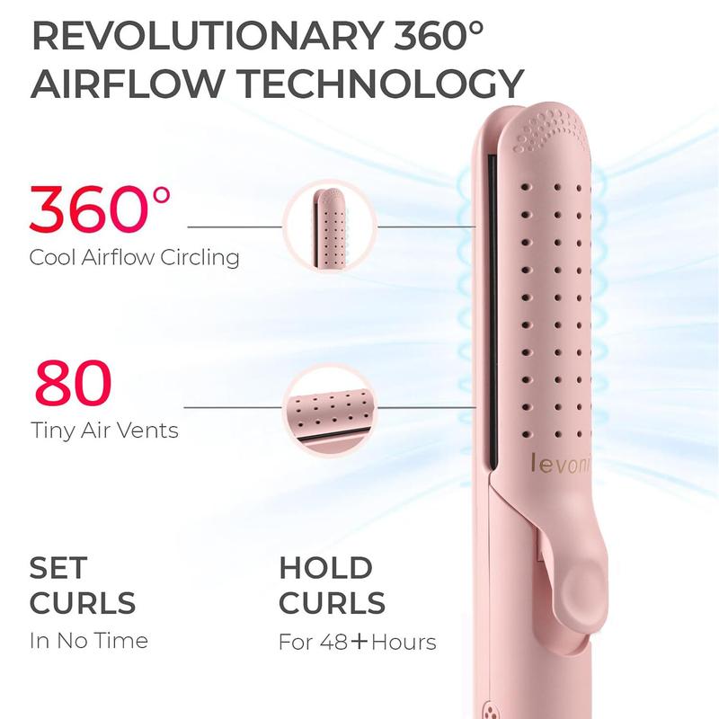 2 in 1 Ceramic Hair Straightener & Curler, 1 Box Anti Scald Hair Curling Iron with LED Display, Hair Styling Tool for Home & Salon Use, Gifts