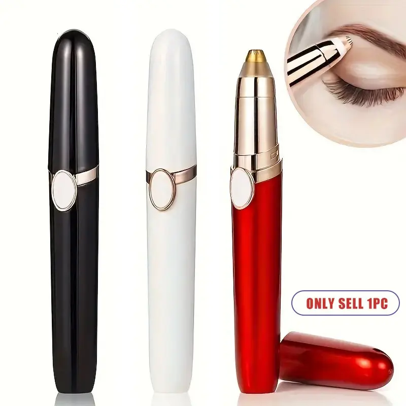 Portable Eyebrow Trimmer, 1pc USB Rechargeable Eyebrow Shaver with Light Design, Mini Eyebrow Shaping Tool, Eyebrow Shaper, Facial Hair Removal Tool for Women