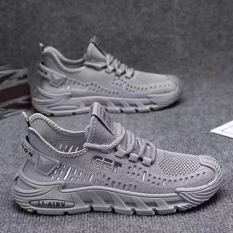 Summer Breathable Mesh Shoes Men's Running Sports Shoes Soft Sole Casual Shoes
