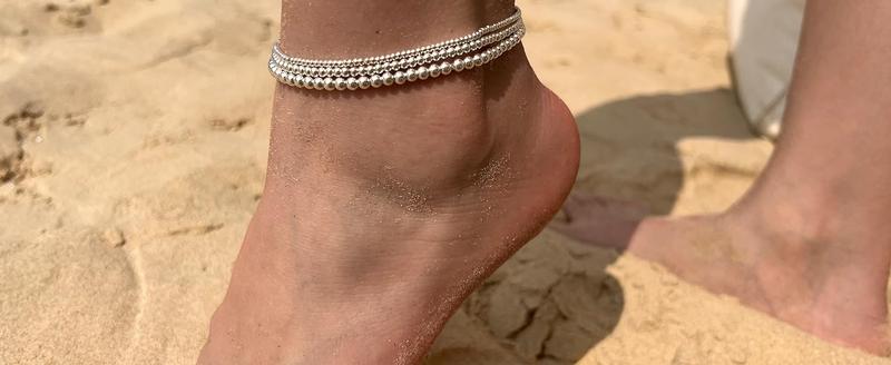 TEWIKY Dainty Layered Waterproof Anklet For Women Adjustable Womens Anklet Set Stackable Figaro BeadedCuban Link Spring Fashion Anklets Beach For Summer TEWIKY Dainty Layered Waterproof Anklet For Women Adjustable Womens Anklet Set Stackable Figaro BeadedCuban Link Spring Fashion Anklets Beach For Summer