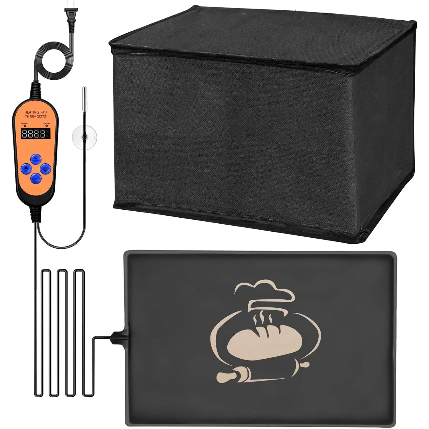 Bread Proofer Mat with Warming Box, Winter Sourdough Dough Proofing Box, for Bread,Sourdough Warmer,Yogurt
