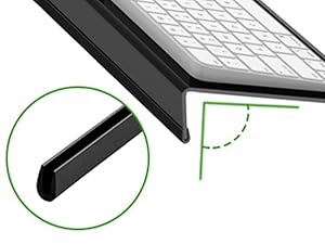 Computer Keyboard Stand for Desk 78 Keys, 11.8 x 5.1 Inch Keyboard Tray, Black Acrylic Keyboard Riser Lift, Apple Keyboard Holder Computer Keyboard Stand for Desk 78 Keys, 11.8 x 5.1 Inch Keyboard Tray, Black Acrylic Keyboard Riser Lift, Apple Keyboard Holder