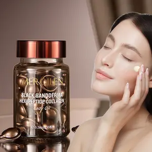 Mercilen Ginseng Collagen Essence Oil, 0.5ML*30, Vitamin E & Plant Squalane, Moisturizing, Brightening, All Skin Types