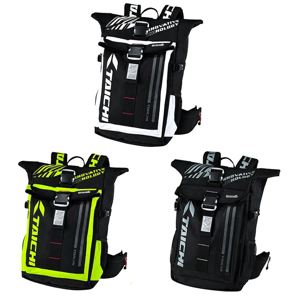 Motorcycle backpack, rider bag, waterproof racing backpack, dual shoulder bag, LED night running cold light
