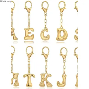 Bubble Initial Charm for Bags & Purses, Elegant Personalized Accessory for Stylish Women, Perfect Gift Idea for Her, Bag Charm, Bag Charm Keychain, Purse Accessories, Purse Charms