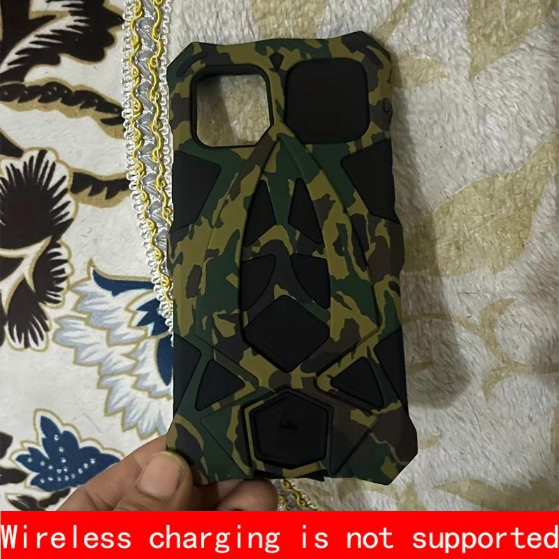 for IPhone 17 16 15 14 13 Pro Max 12 Xs 11 8 Plus Case XR SE3 SE2 Mini 7 Drop Triple Protection Phone Case Ultra-Durable Aluminum Alloy Camouflage Shockproof