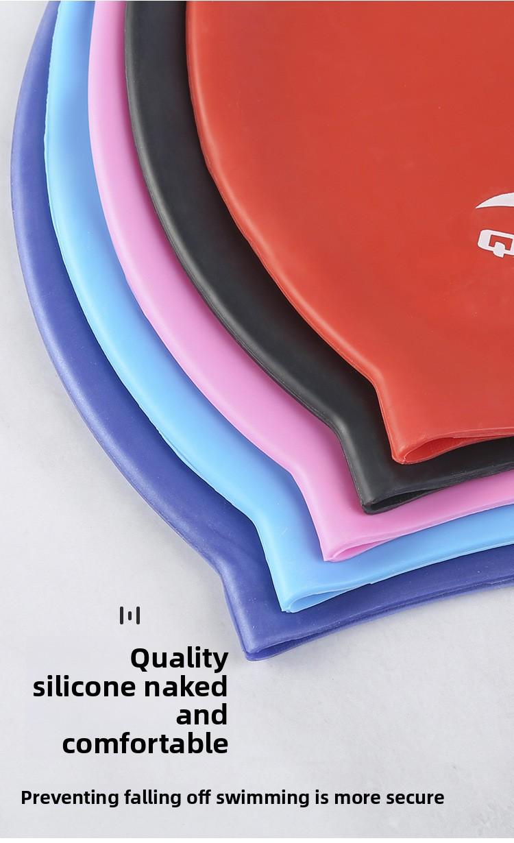Silicone swimming cap Adult and child universal waterproof ear protection swimming cap